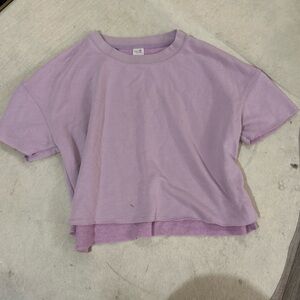 Lavender Cropped T-Shirt